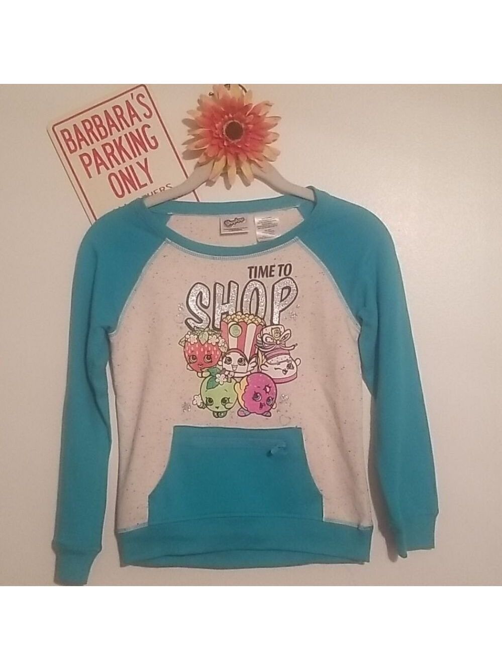 Girls' Time 2 Shop Long Sleeve Hacci Crew Neck Top